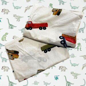 Pottery Barn Kids Truck Print Pillow Cases